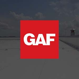 Utah Elite Roofing GAF Commercial Roofing GAF logo on top of commercial roof image